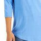 JM Collection Women's Cold-Shoulder Top Blue Size X-Large