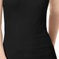 INC International Concepts Women's Ribbed V Neck Top Black Size Large