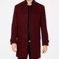 INC International Concepts Men's Todd Slim Fit Topcoat Red Size Medium