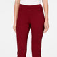 Charter Club Women's Petite Pull-On Ponte-Knit Pants Wine Size 2P