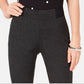 Alfani Women's Wide Waistband Exposed Elastic Skinny Pants Black Size 0 Petite