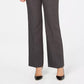 Charter Club Women's Belted Tummy-Control Trousers Dark Gray Size 12