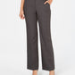 Charter Club Women's Belted Tummy Control Trousers Grey Size 4