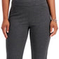Charter Club Women's Petite Pull-On Ponte-Knit Pants Dark Gray Size 8 P