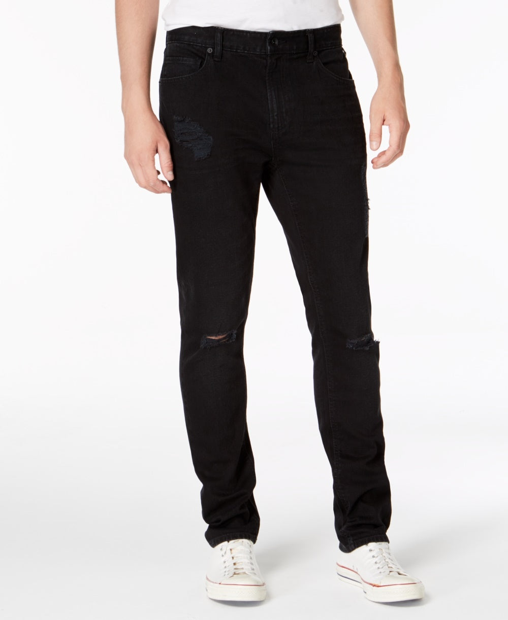 American Rag Men's Slim-Fit Stretch Destroyed Jeans  Black Size 32X32