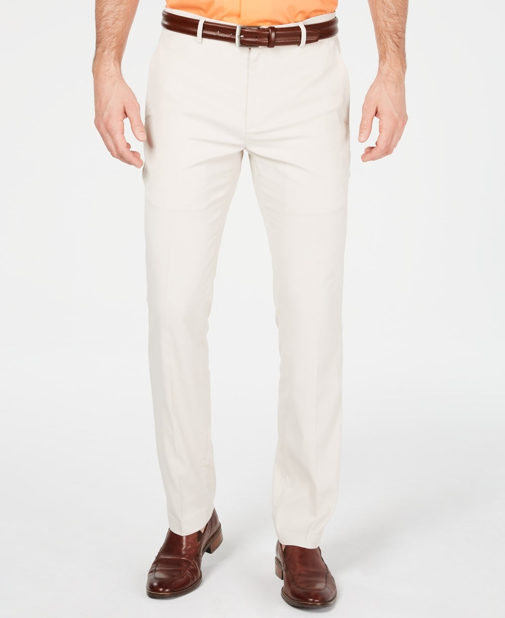 Alfani Men's Alfatech Classic-Fit Stretch Pants Beige Size 36X29