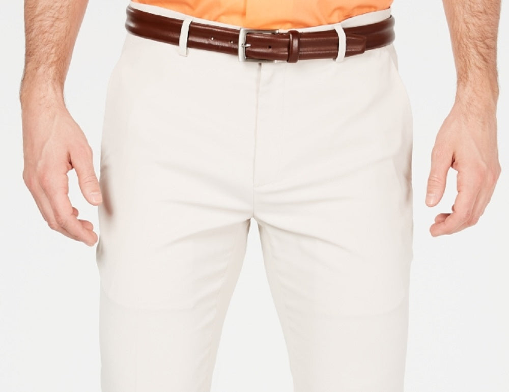 Alfani Men's Alfatech Classic-Fit Stretch Pants Beige Size 36X29