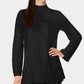 Charter Club Women's Mixed-Stitch Mock-Neck Sweater Black Size Small