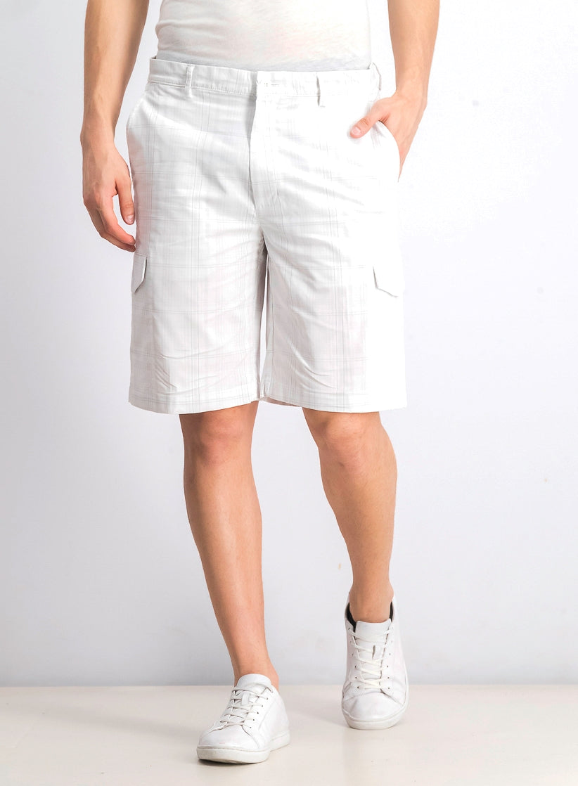 Attack Life Men's Fairway Cargo Shorts White Size 34 REG