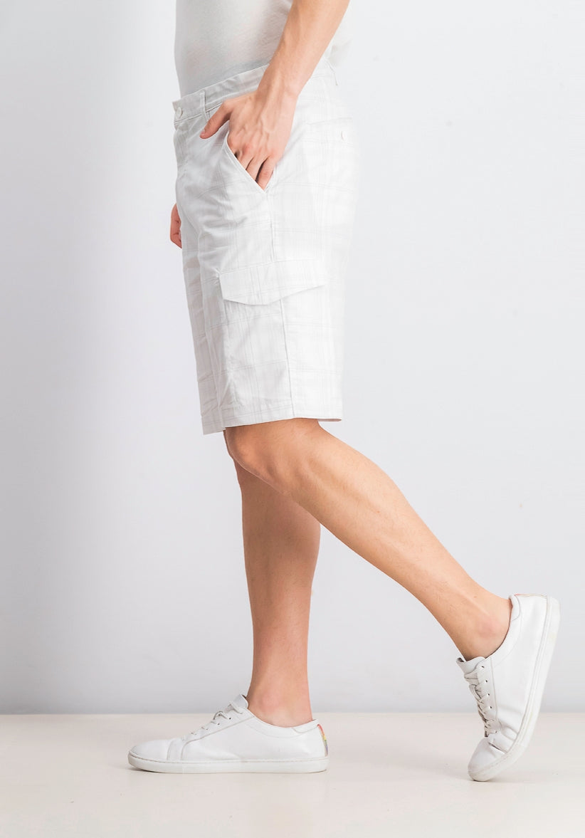 Attack Life Men's Fairway Cargo Shorts White Size 34 REG