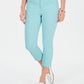 Charter Club Women's Tummy-Control Bristol Capri Jeans Blue Size 16