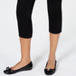 Charter Club Women's Tummy-Control Bristol Capri Jeans Black Size 8 Petite