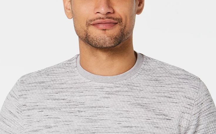 Alfani Men's Heathered Sweatshirt Gray Size Large