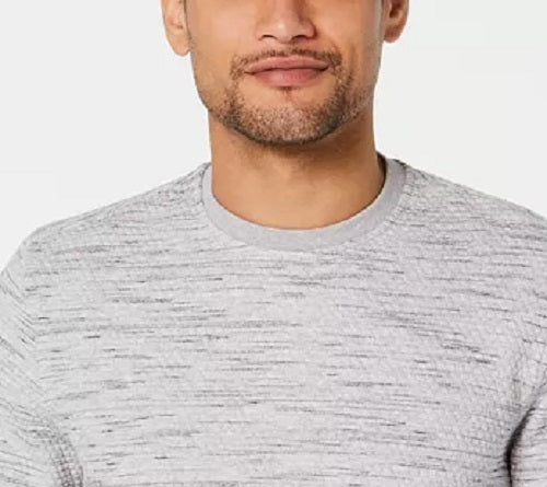 Alfani Men's Heathered Sweatshirt Gray Size Small