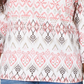 Karen Scott Women's Printed V Neck Top Orange Size Medium
