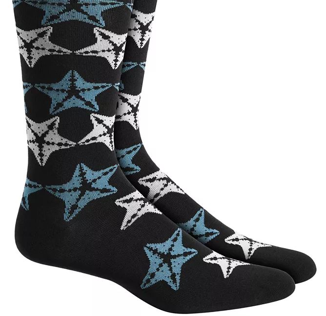 Alfani Men's Starfish Socks Black Size Regular