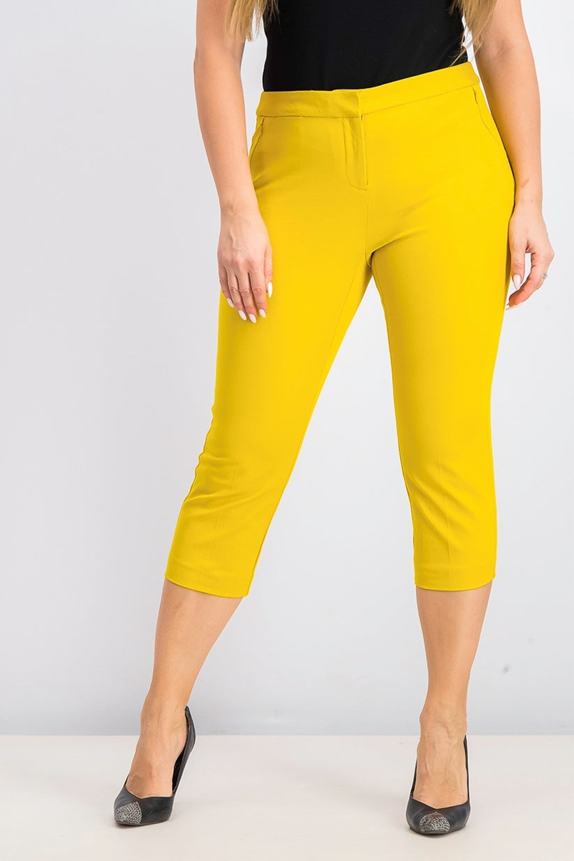 Alfani Women's Petite Capri Pants Gold Size 12 P