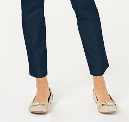Charter Club Women's Tummy Control Trouser Blue Size 8
