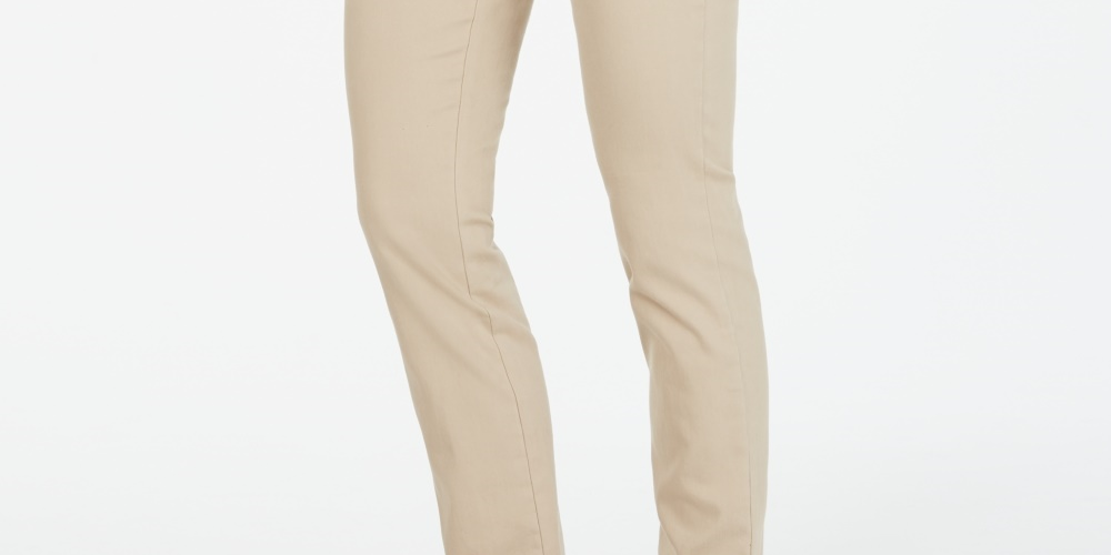 Charter Club Women's Petite Chelsea Stretch-Twill Skinny Pants Beige Size 2 P