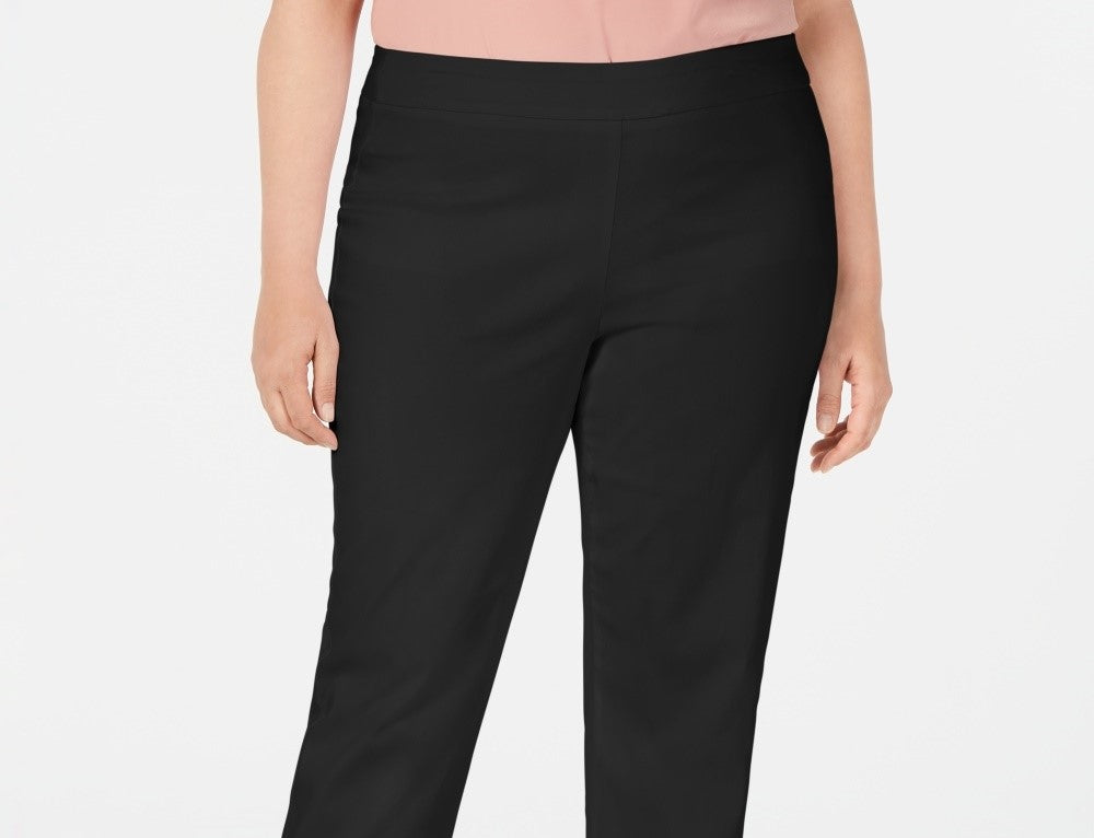 JM Collection Women's Plus Size Studded Ankle Pants Black Size Petite Small