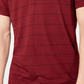 INC International Concepts Men's Striped Henley Wine Size XX-Large