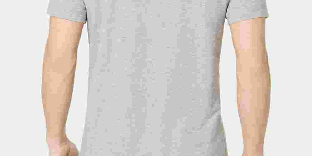 Club Room Men's Cotton Pocket T-Shirt Grey Size Small