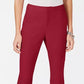 INC International Concepts Women's Cropped Straight Leg Pants Red Size 18