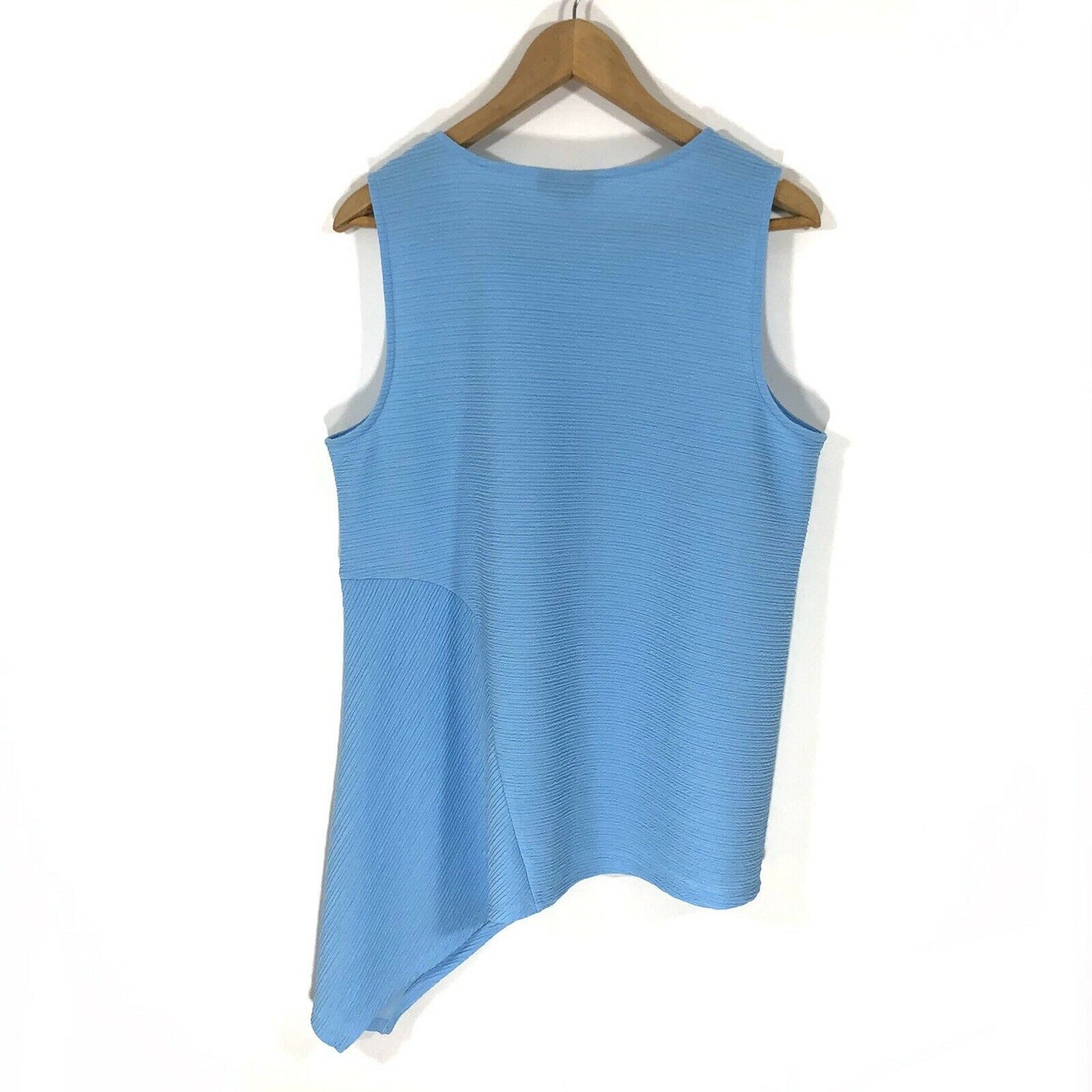 Alfani Women's Asymmetrical Hem Top Blue Size Petite Medium