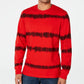 American Rag Men's Tie Dye Striped Long-Sleeve T-Shirt Red Size Large