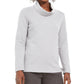 Karen Scott Women's Petite Funnel-Neck Top Gray Size PM