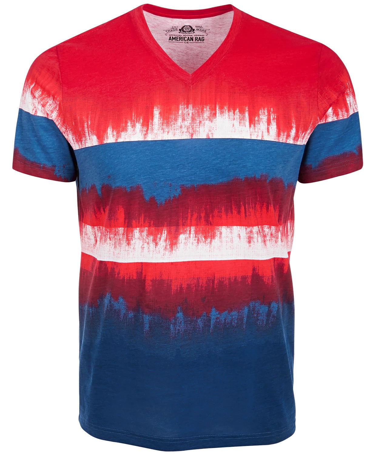 American Rag Men's Colorblocked Dip Dyed T-Shirt Blue Size Medium