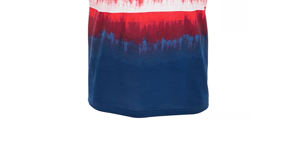 American Rag Men's Colorblocked Dip Dyed T-Shirt Blue Size X-Large