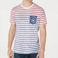American Rag Men's Tonal Striped Pocket T-Shirt Red Size Medium