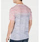 American Rag Men's Tonal Striped Pocket T-Shirt Red Size Small
