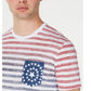 American Rag Men's Tonal Striped Pocket T-Shirt Red Size Small