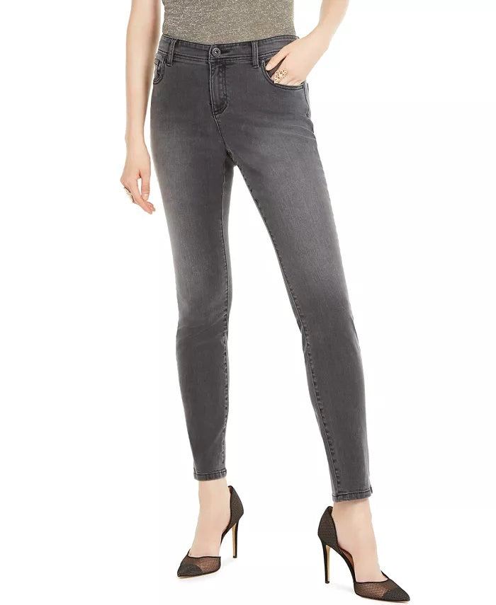 INC International Concepts Women's Incessentials Skinny Jeans Black Size 2