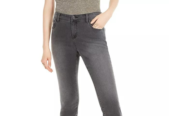 INC International Concepts Women's Incessentials Skinny Jeans Black Size 2