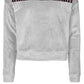 Ideology Big Girls Velour Top Gray Size Medium