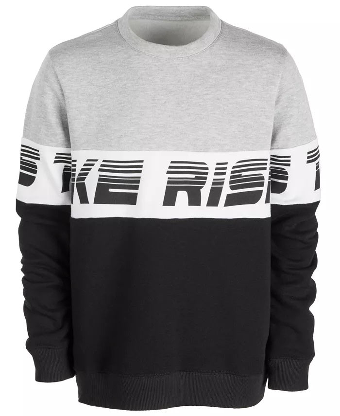 Ideology Big Boys Colorblocked Sweatshirt Black Size Large