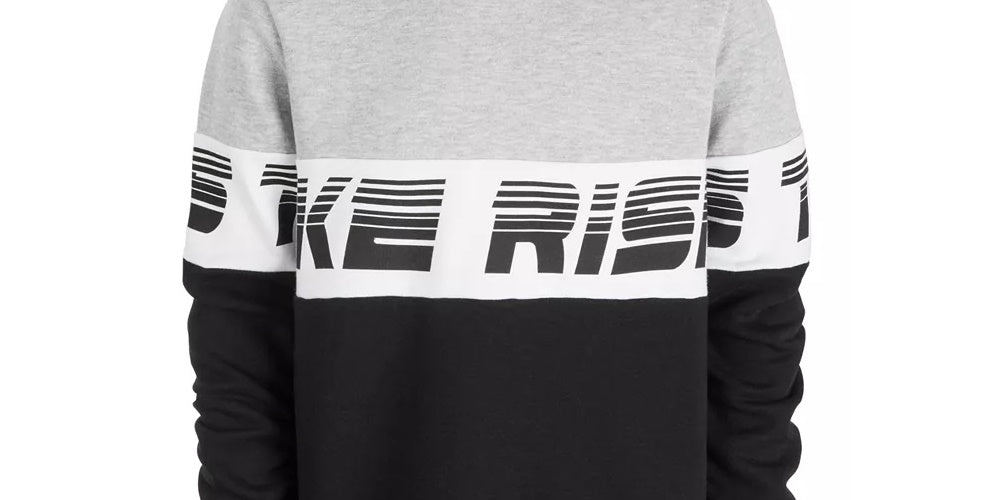 Ideology Big Boys Colorblocked Sweatshirt Black Size Large