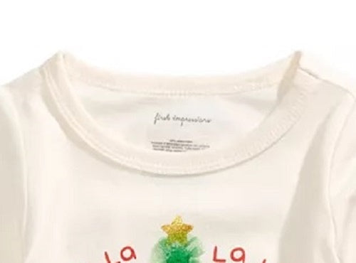 First Impressions Baby Girl's Tulle Tree-Print Peplum T-Shirt White Size 18 Months