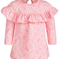 First Impressions Baby Girls Enchanted-Print Ruffle Dress Pink Size 12M