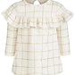 First Impressions Baby Girls Glitter-Check-Print Ruffle Dress White Size 18M