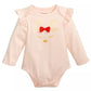 First Impressions Baby Girl's Reindeer Bodysuit Pink Size 6-9 Months