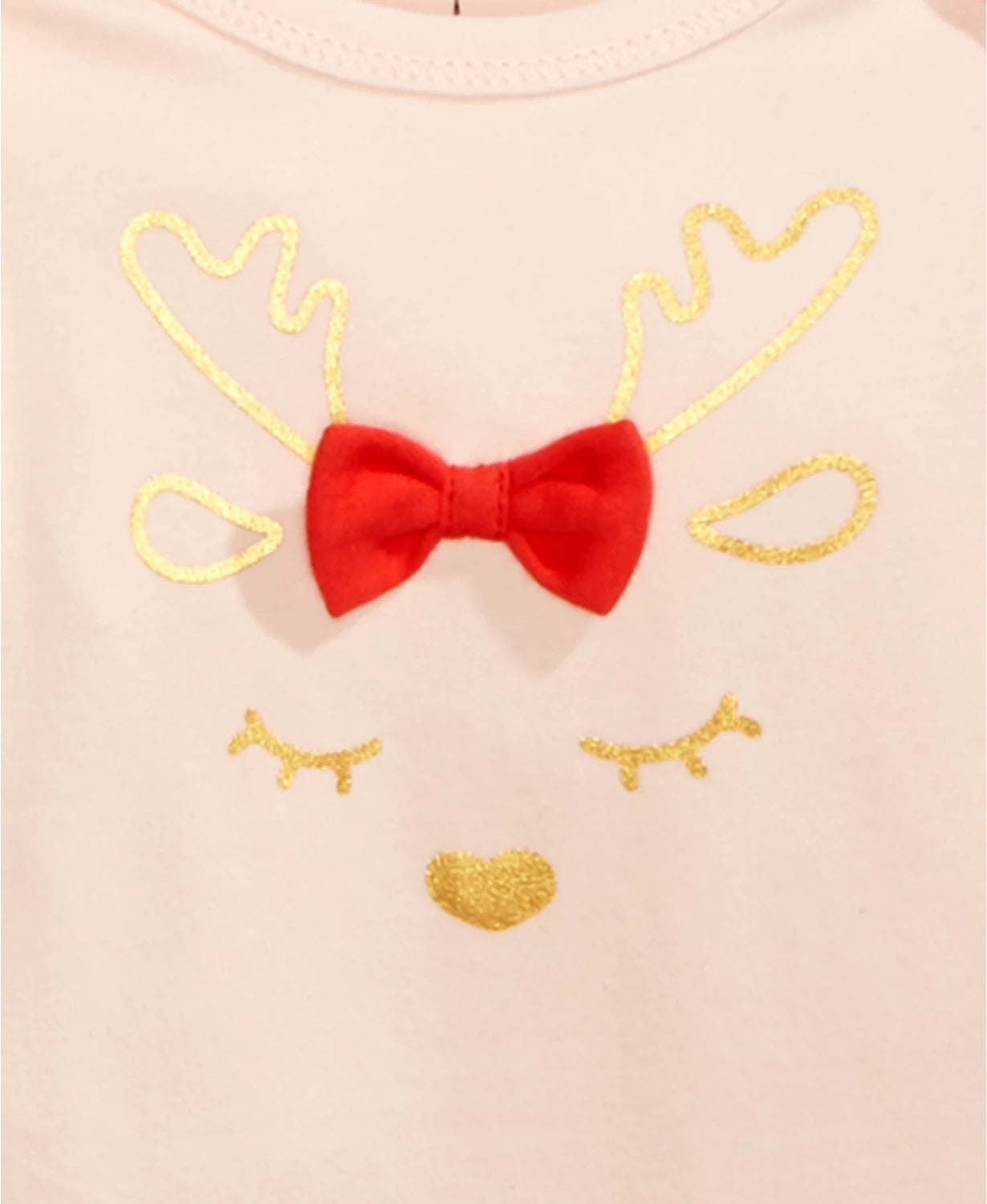 First Impressions Baby Girl's Reindeer Bodysuit Pink Size 6-9 Months