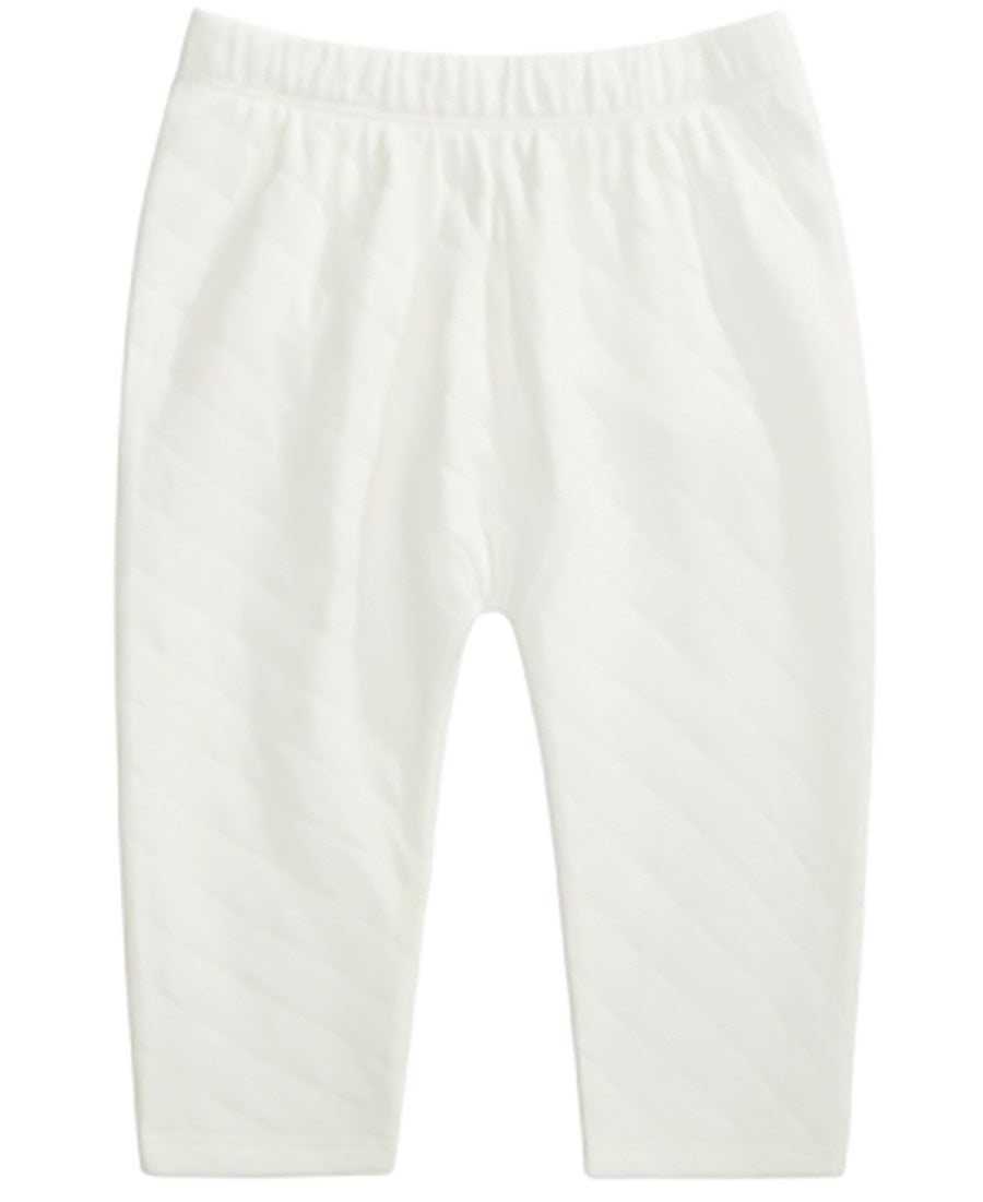 First Impressions Baby Girl's Quilted Pants White Size 3-6 Months