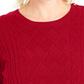 Charter Club Women's Cable Sweater Red Size Small
