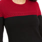 Charter Club Women's Colorblocked Mixed Stitch Sweater Red Size X-Small