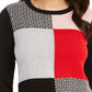 Charter Club Women's Patchwork Crewneck Sweater Black Size X-Large