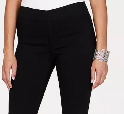 INC International Concepts Women's Pull-On Flare Jeans Black Size 0